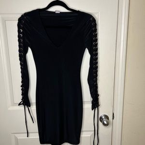 Black VNeck Dress